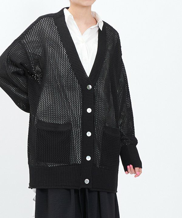 メッシュでVカーディガン | AS KNOW AS オンラインショップ