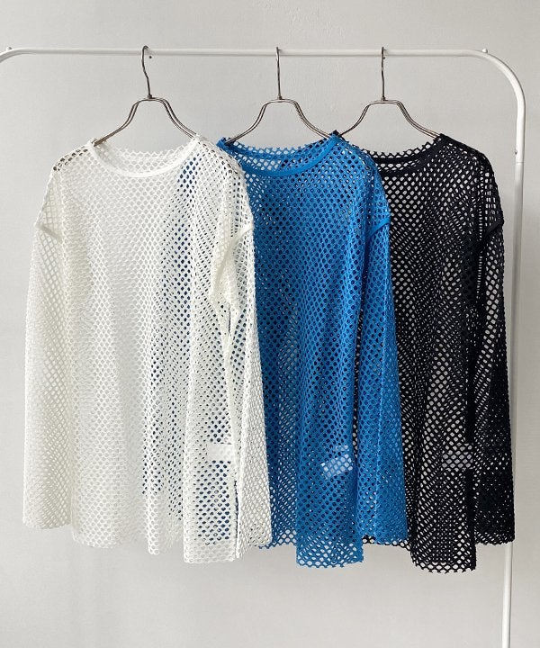 26SS タグ付き Rayon Vert. メッシュロンT パイピングメッシュロンT | AS KNOW AS オンラインショップ