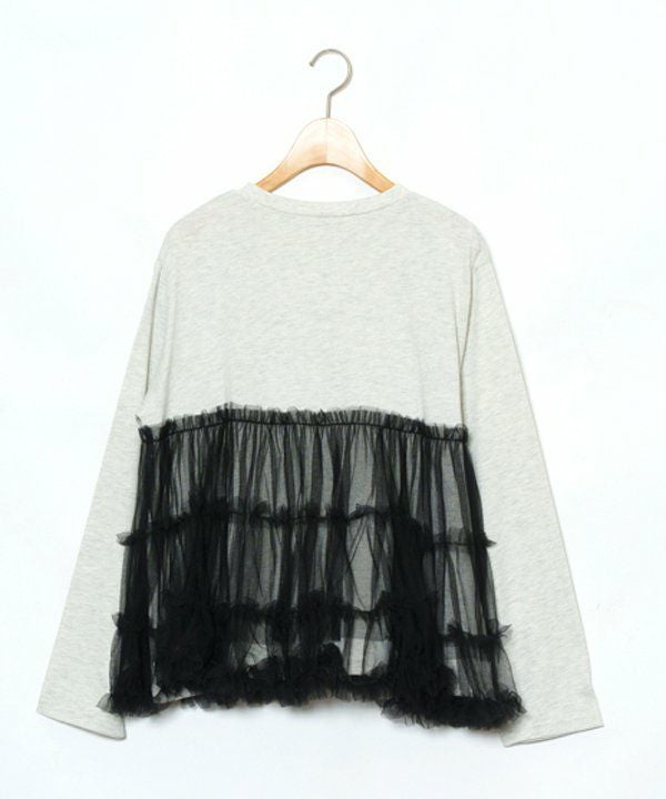 tyosukun様 フラボア ポルポチュール 水玉トップス Hosjerg/ホスビョーグ ドットチュールトップス 2861/BETTY LST-SHIRT