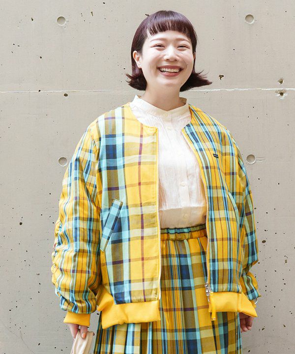 チェック流れ刺繍リバBZ | AS KNOW AS オンラインショップ