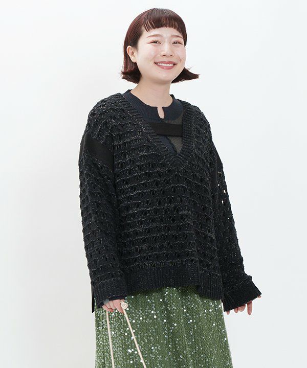 すかしてモールニットPO | AS KNOW AS オンラインショップ