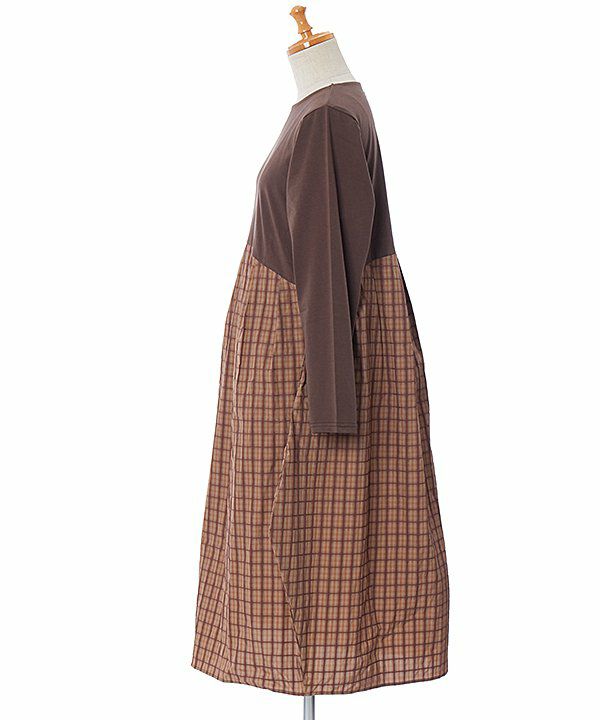 美品 アズノゥアズ オオラカ 21 大きいサイズ チェック シャツワンピース チェックと仲良しOP | AS KNOW AS オンラインショップ