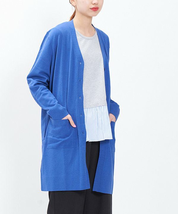 mimi☆アナイ ロングカーディガン ブルー ブルー系 ANAYIのカーディガン | レディース | 三越伊勢丹オンライン
