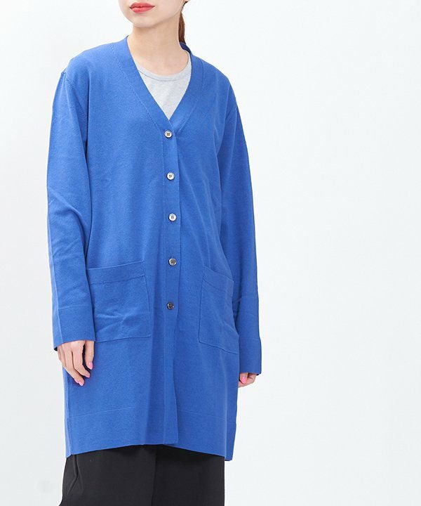 Nimes de Blue  ロングニットカーディガン NIMES - NIMES ロングカーディガン ニームの通販 by みぃ's shop
