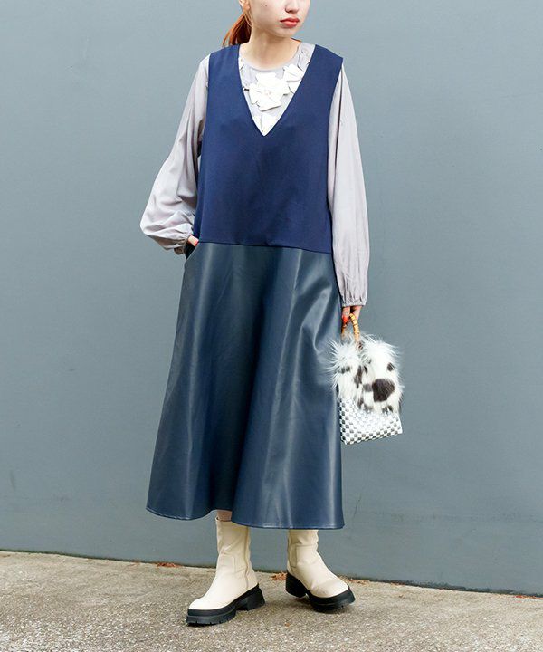 合皮とやさしさジャンスカ | AS KNOW AS オンラインショップ