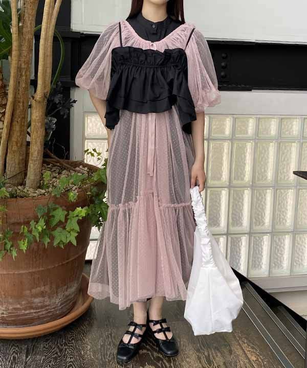 ドットに注目チュールOP | AS KNOW AS オンラインショップ