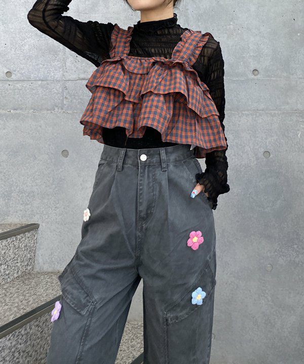 お花咲くタックカーゴPT | AS KNOW AS オンラインショップ