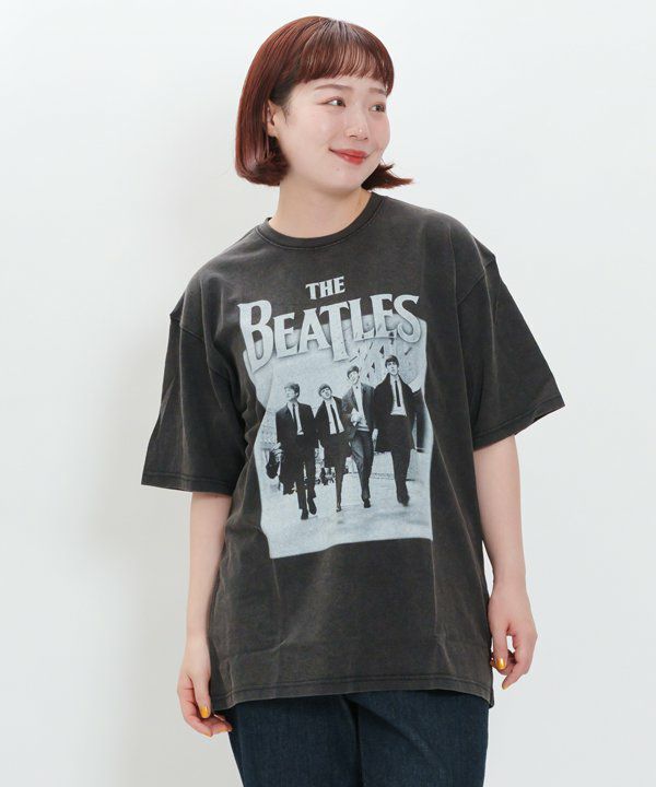 THE BEATLES 半袖Tシャツ　ブラック　Mサイズ相当 ザ・ビートルズ) The Beatles オフィシャル商品 ユニセックス Drop T