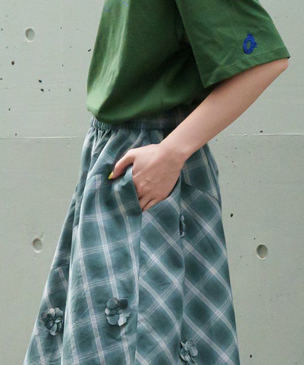 チェック咲く花SK的PT | AS KNOW AS オンラインショップ