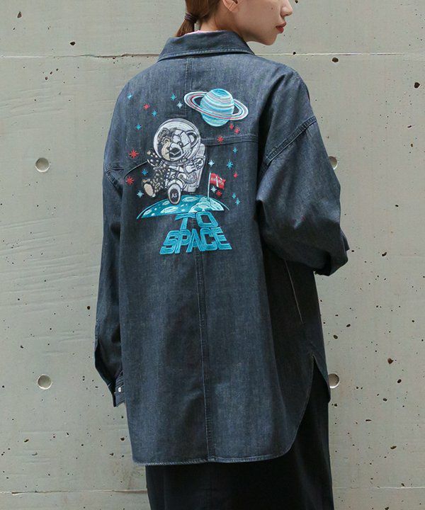 宇宙ベアロイドデニムSH | AS KNOW AS オンラインショップ