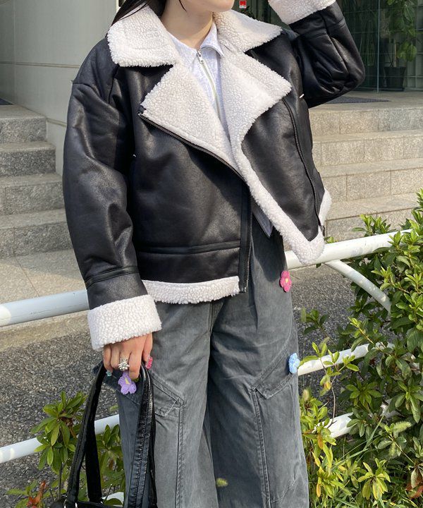 フェイクレザージャケット | AS KNOW AS オンラインショップ