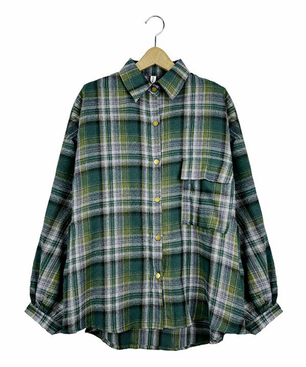 大きめチェックSH | AS KNOW AS オンラインショップ