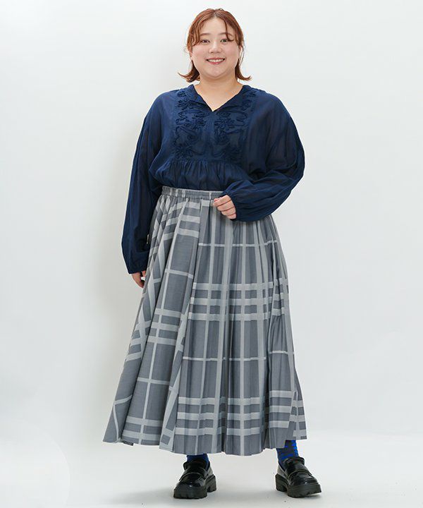 新品未使用　AS KNOW AS olaca 柄もプリーツもMIXSK 柄もプリーツもMIXSK | AS KNOW AS オンラインショップ
