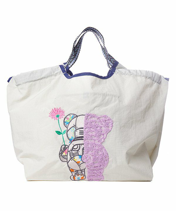 花ベアロイド刺繍バッグ | AS KNOW AS オンラインショップ