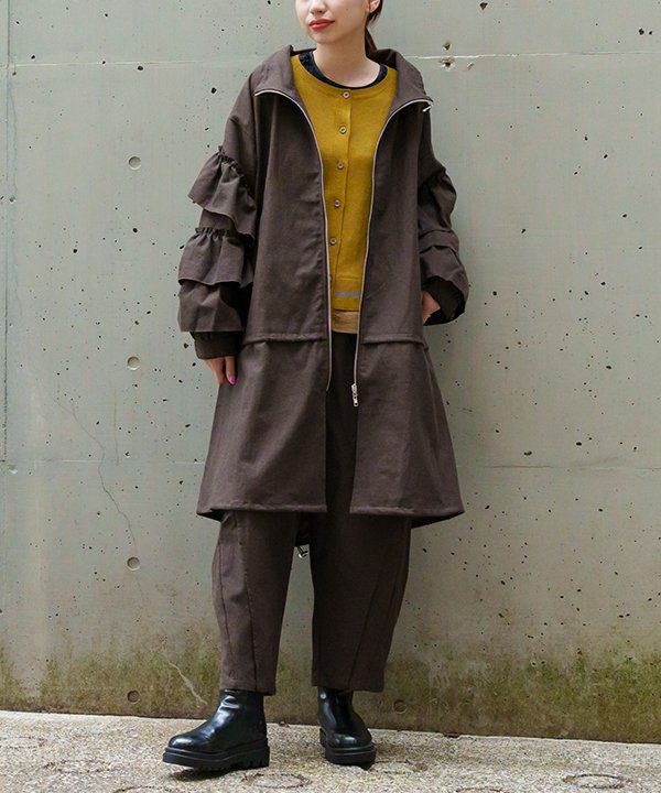 フリルフリルロングコート | AS KNOW AS オンラインショップ