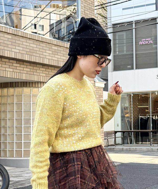 スパンコールニットワッチ | AS KNOW AS オンラインショップ