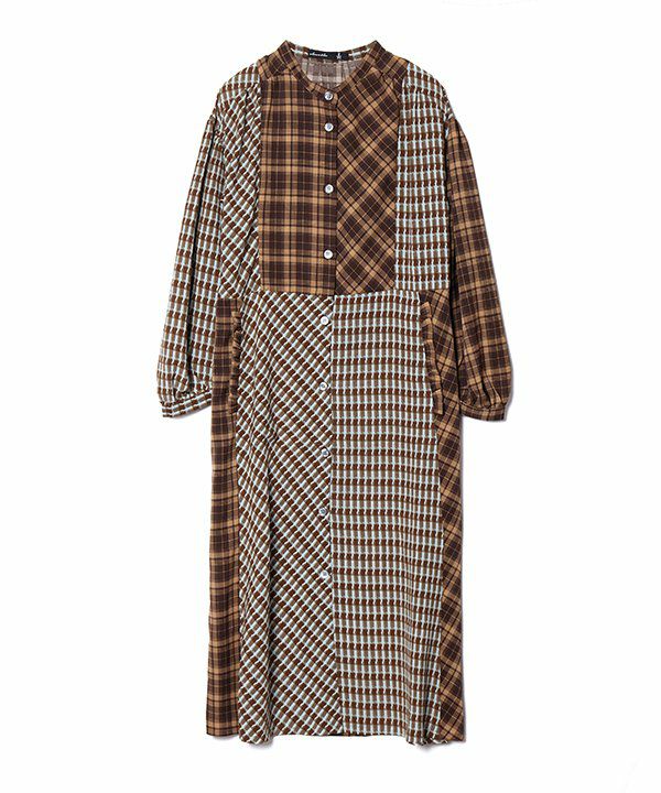 チェックの小窓ワンピ | AS KNOW AS オンラインショップ