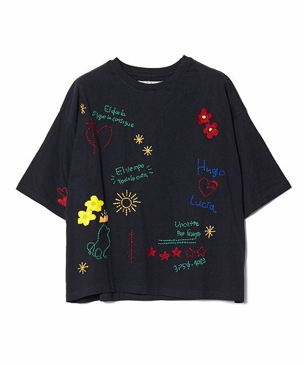 手刺繍を着るTシャツ | AS KNOW AS オンラインショップ