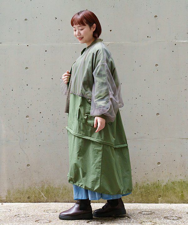 【タグ付き未使用】 シャネル　ロングコート　ココマーク　カーキグリーン　ナイロン 沢山の着回しを貴方にCO | AS KNOW AS オンラインショップ