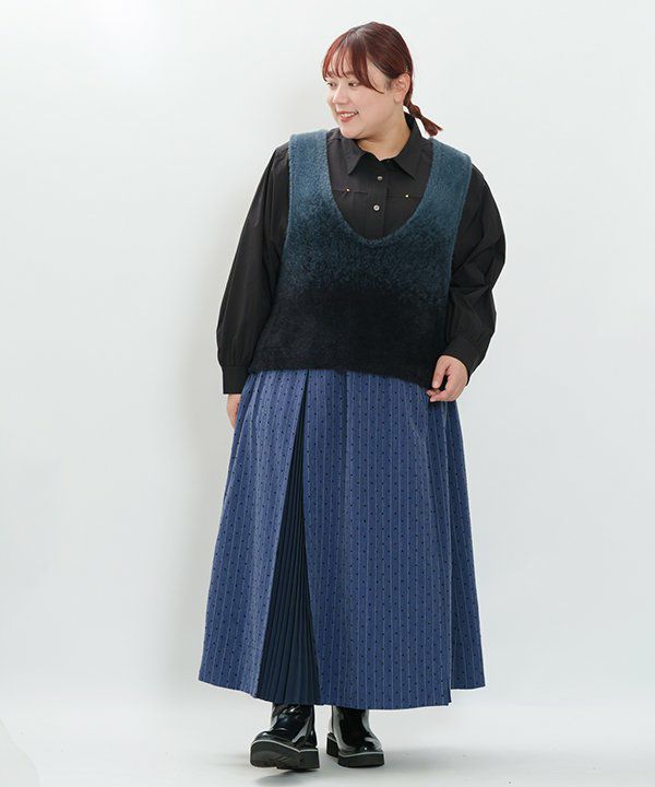 【新品】Diagram♩青色♩ロングプリーツスカート シアーデニムプリーツスカート / KATHARINEROSS | IKG crossing