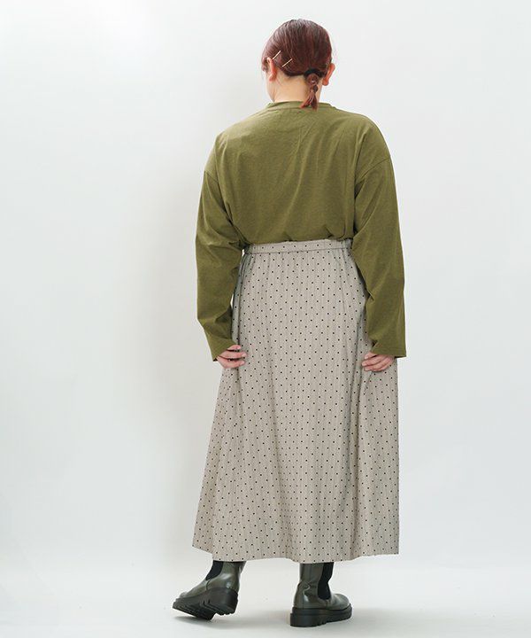 新品／as know as olaca　アズノウアズ　線に点にプリーツのスカート 線に点にプリーツのSK | AS KNOW AS オンラインショップ