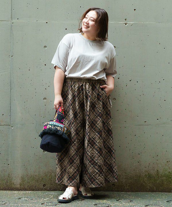 たけページ リネンインレー ワイドイージーパンツ｜nest Robe / CONFECT ONLINE SHOP