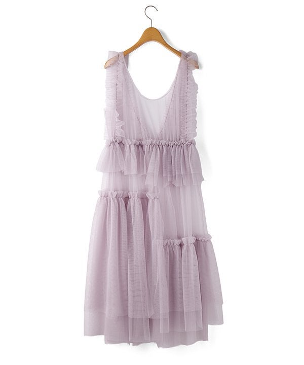 重なりまくりチュールOP | AS KNOW AS オンラインショップ