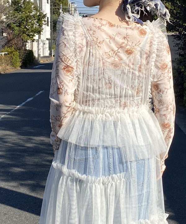 重なりまくりチュールOP | AS KNOW AS オンラインショップ