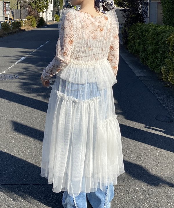 重なりまくりチュールOP | AS KNOW AS オンラインショップ