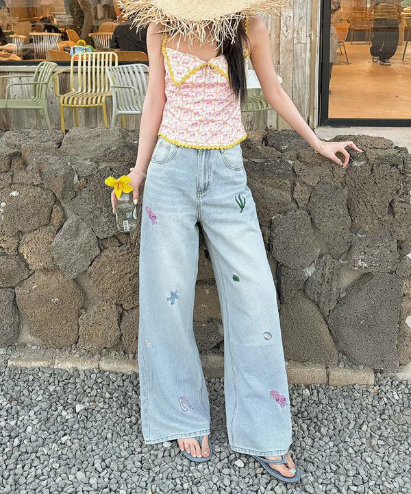 バリエ刺繍デニム | AS KNOW AS オンラインショップ