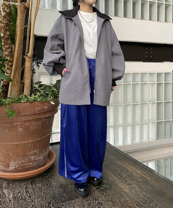 【別注】＜Lepidos＞リブ アウター オールインワン リブカラーZIPコート | AS KNOW AS オンラインショップ