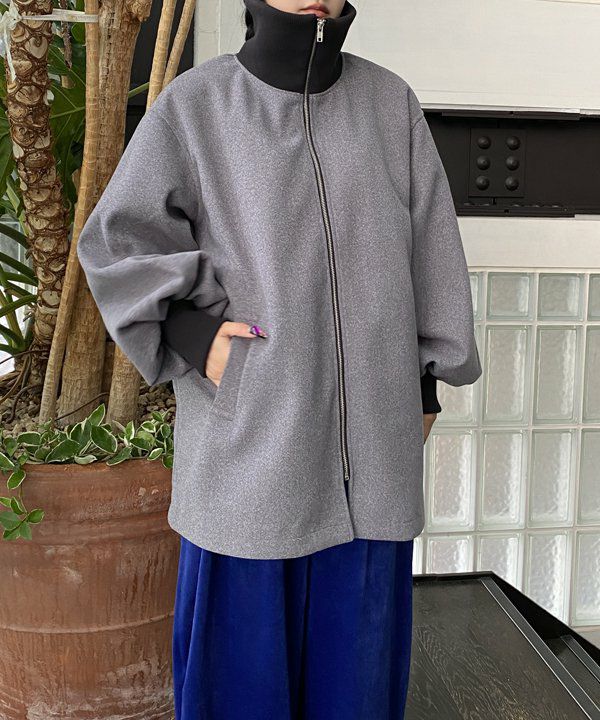 【別注】＜Lepidos＞リブ アウター オールインワン リブカラーZIPコート | AS KNOW AS オンラインショップ