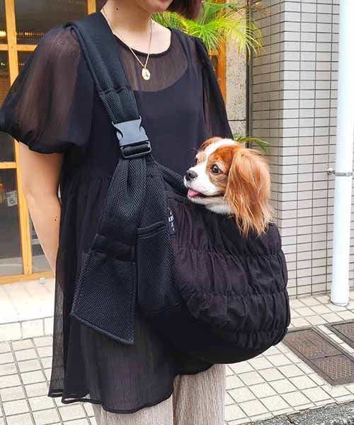 アズノウアズ　オールメッシュスリングL ブラック　犬　ドッグ オールメッシュスリングL | AS KNOW AS オンラインショップ