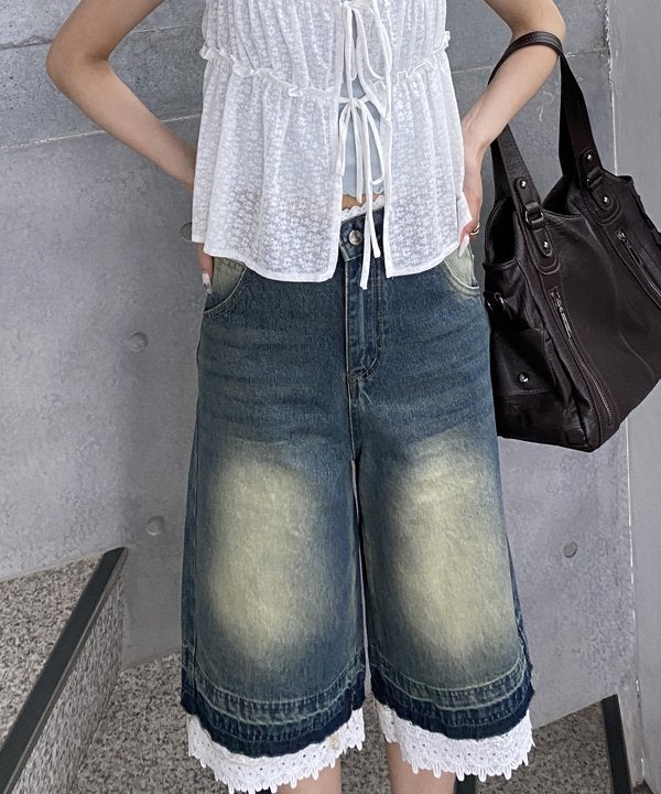 レースでハーフデニム | AS KNOW AS オンラインショップ