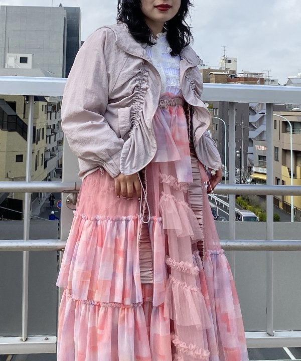 あゆ様 ブルゾン Sオフ白 自由にダブギャザBZ | AS KNOW AS オンラインショップ