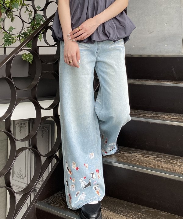 ペタペタワンニャンデニム | AS KNOW AS オンラインショップ