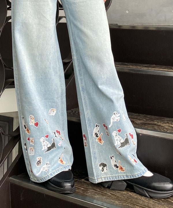 ペタペタワンニャンデニム | AS KNOW AS オンラインショップ