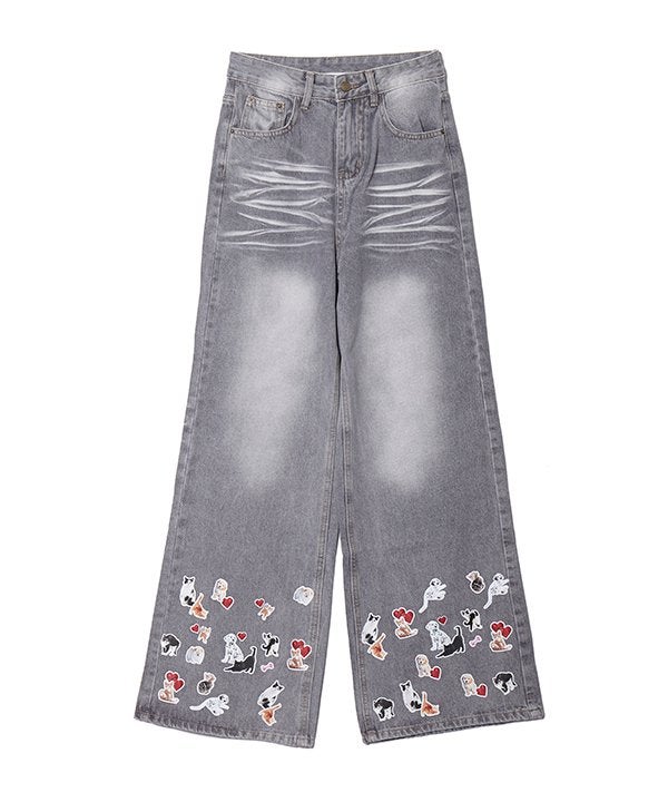 ペタペタワンニャンデニム | AS KNOW AS オンラインショップ