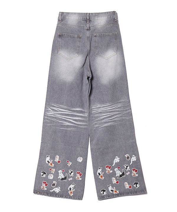 ペタペタワンニャンデニム | AS KNOW AS オンラインショップ