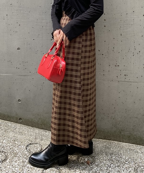 チェックなフレアSK | AS KNOW AS オンラインショップ