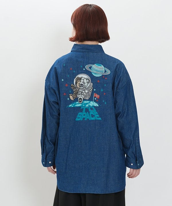 宇宙ベアロイドデニムSH | AS KNOW AS オンラインショップ