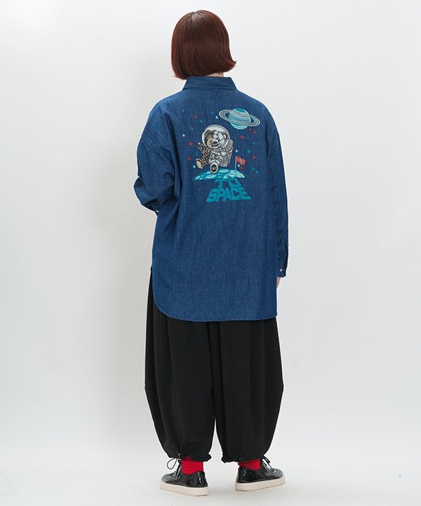 宇宙ベアロイドデニムSH | AS KNOW AS オンラインショップ