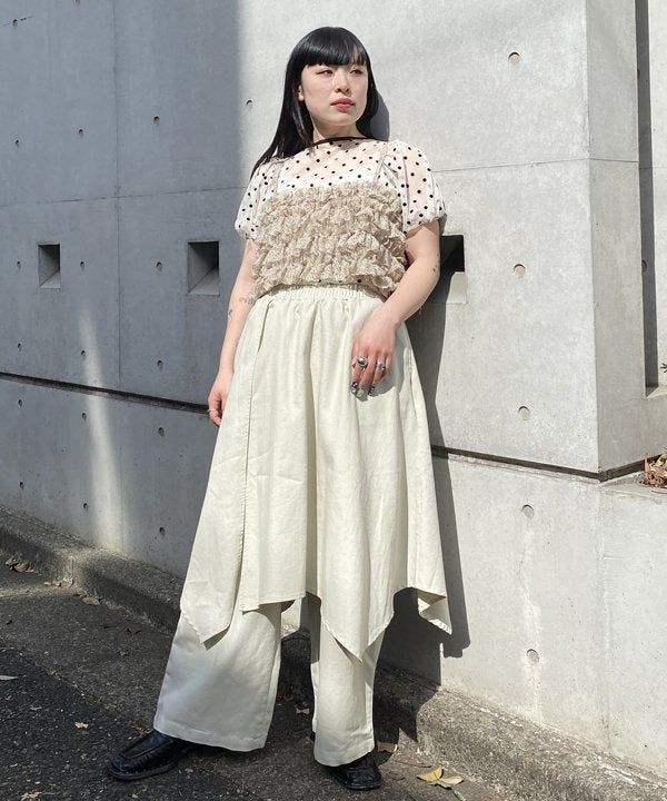 TAN ビスチェ バイカラークリンクルビスチェ（その他トップス）｜KBF（ケイビーエフ