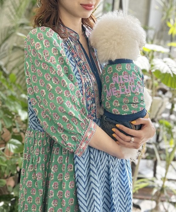 愛犬とオソロでエスニック風　洋服　チュニック as know as dewan Nサラサ柄エスニックSH | AS KNOW AS オンラインショップ