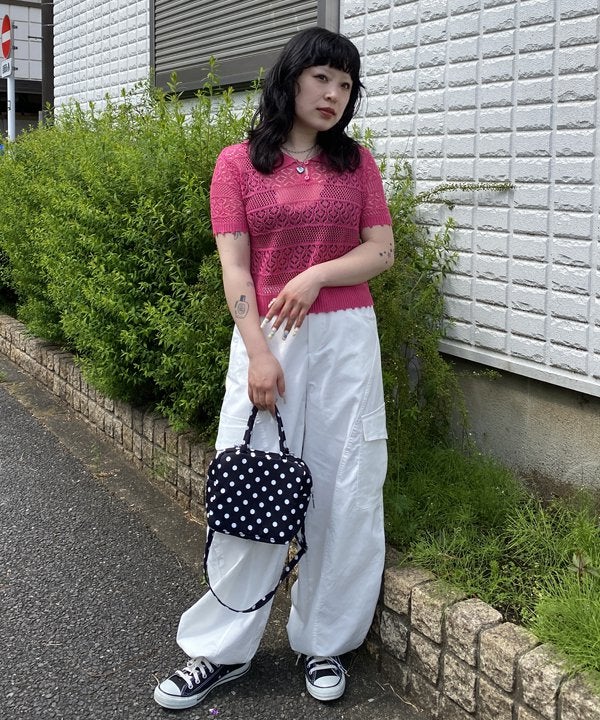 スカしてニットポロ | AS KNOW AS オンラインショップ