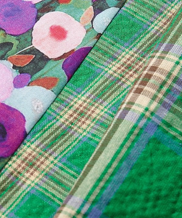 花とチェックとを切替PT | AS KNOW AS オンラインショップ