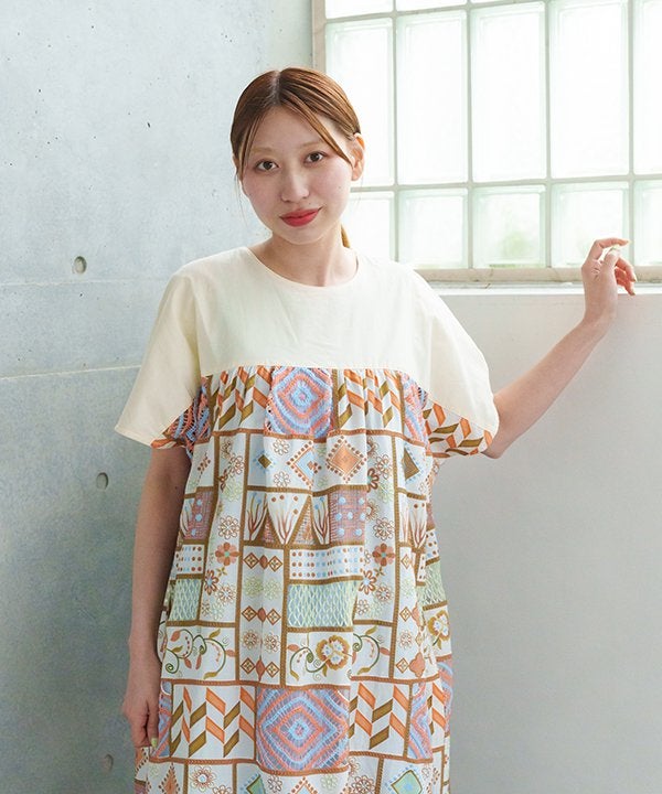 asknowasolacaワンピース やわらかフラワーOP ごりちゃん サイズ5 色彩と華やぎのレースOP | AS KNOW AS オンラインショップ