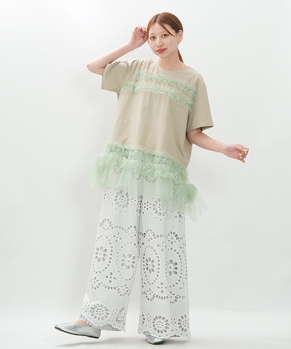 レース的刺繍とストラPT | AS KNOW AS オンラインショップ