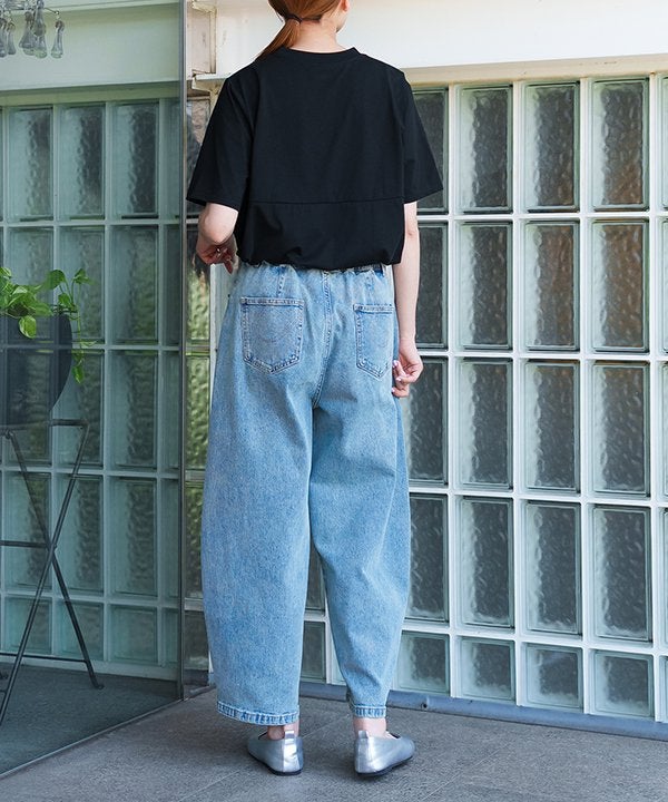 ゆるやカーブデニムPT | AS KNOW AS オンラインショップ