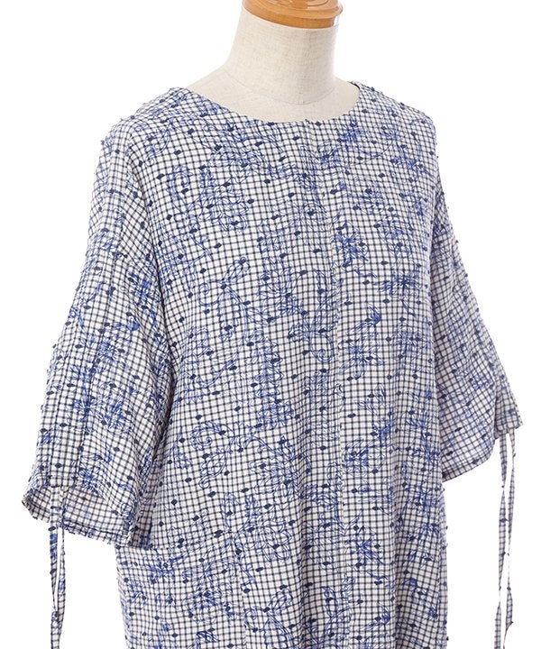NOKO OHNO チュニックジャケット ドット 花 38　美品　M 点と線をつなぐ花々TN | AS KNOW AS オンラインショップ